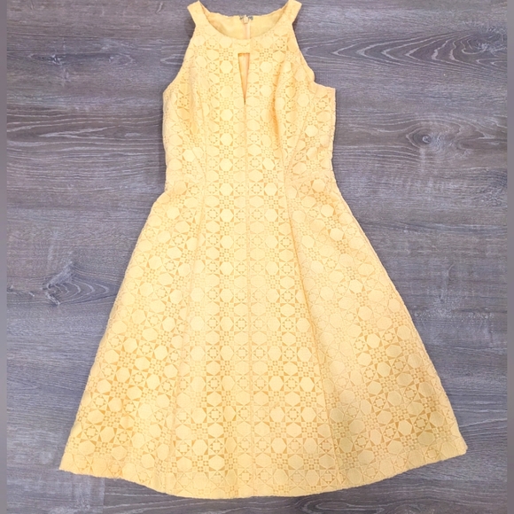 Dresses | White House Black Market Yellow Dress Size 0 Like New | Poshmark